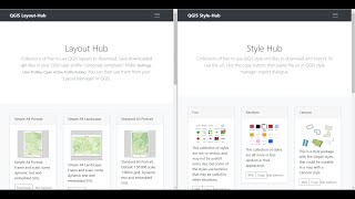 QGIS Layout & Style Hubs