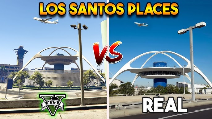 GTA V In-Game Los Santos vs Real-Life Los Angeles Screenshot Comparison  Shows Several Similarities