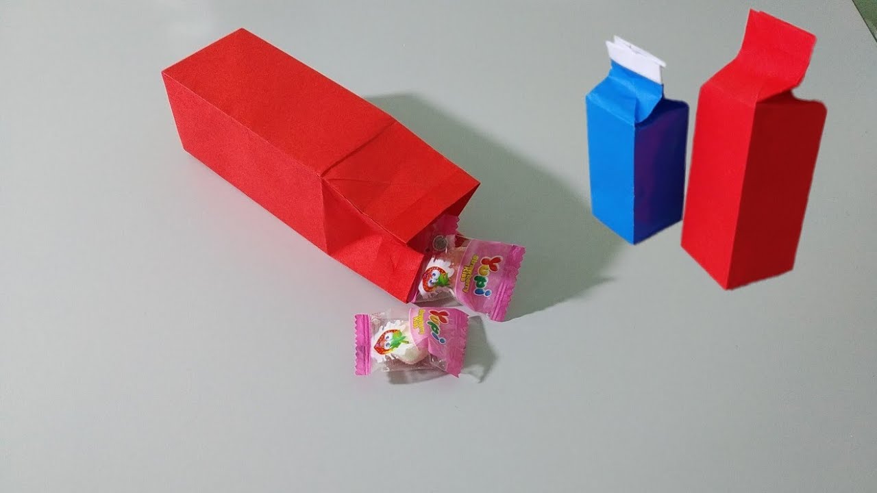 Cara mudah membuat kotak tempat permen dari origami | EASY ORIGAMI ...