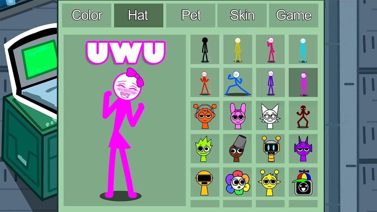 Uwu (stickman) in Among Us ◉ funny animation - 1000 iQ impostor