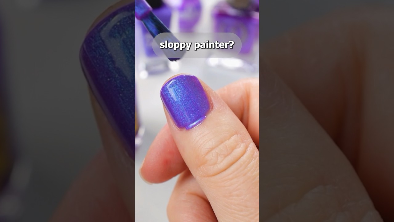 💅 this nail polish trick will save your sloppy manicure 😅 #nails