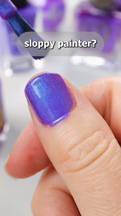 💅 this nail polish trick will save your sloppy manicure 😅 #nails