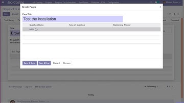 Request for Information | Construction and Contracting Business | #Odoo16 App Features #Construction