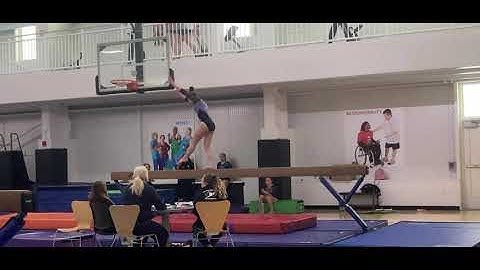 Level 6 beam routine from Royal Invitational - score: 9.5