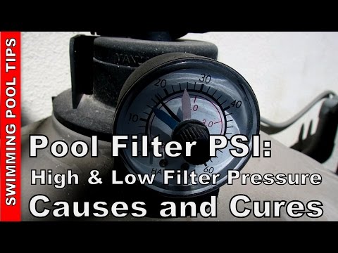 Pool Filter PSI: High and Low Filter Pressure - Causes and Cures