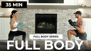 35 Min Full Body Dumbbell Workout with Abs (Strength Training) | FULL BODY Series 09