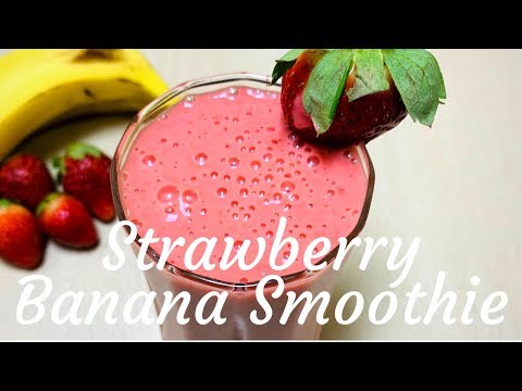 strawberry-smoothie-|-healthy-smoothie-recipes-|-strawberry-banana-smoothie