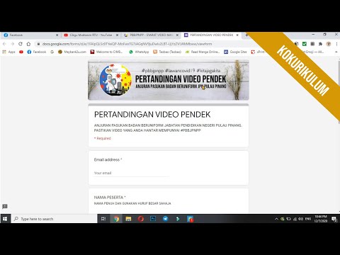 Langkah Langkah Menghantar Penyertaan Video Pendek PBBJPNPP