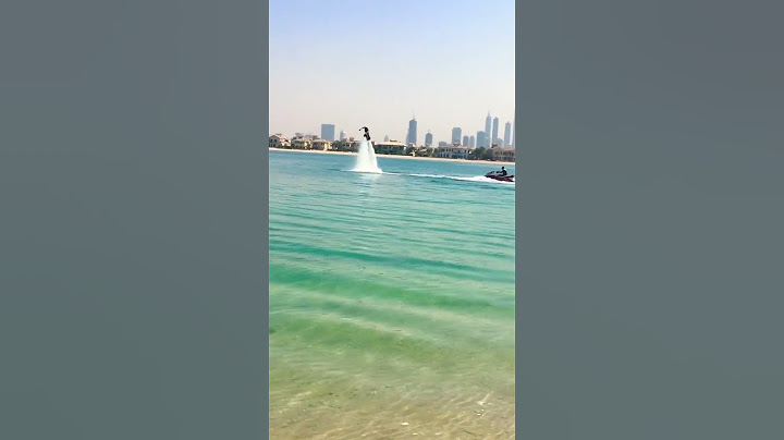 Water jet dance in Dubai Jumeirah beach￼