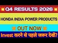 Honda India Power Q4 Results 2026 🔴 Honda India Power Results 🔴Honda India Power Share Latest News