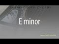 Learn open guitar chords: E minor (Em)