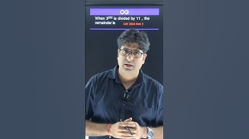 CAT 2024 Slot 2 | QA | Number System | Remainder| #shorts #cat2025