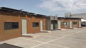 Phoenix Installs XWing Converted Shipping Container Shelter at Washington Relief Shelter