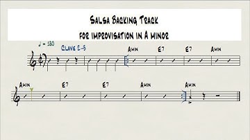 Salsa Backing Track for improvisation in A minor - Professional sound