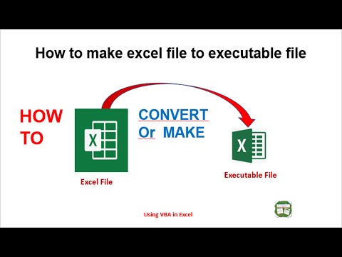 How to make excel file to exe file | convert excel to executable file