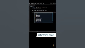 Mapping Lists Using Zip Functions | Zip Function In Python | Python Tutorial | #Shorts | Simplilearn