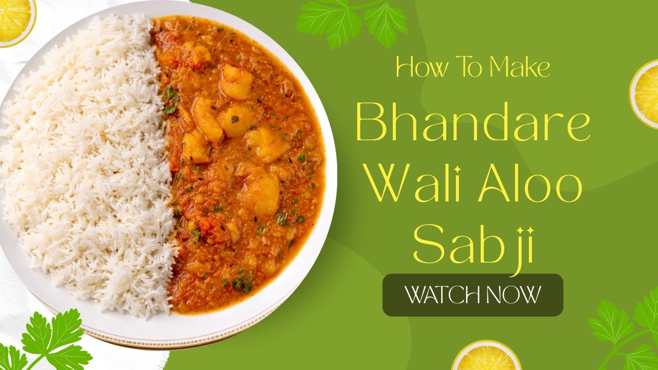 Bhandare Wali Aloo Sabji Recipe | Halwai Style Poori Wali Sabzi