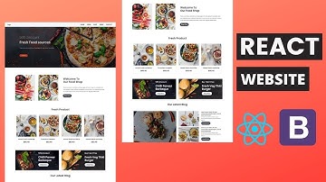 React Website Tutorial - Beginner React JS Project Fully Responsive