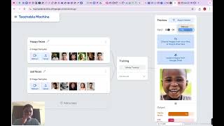 Training AI models using Teachable Machine