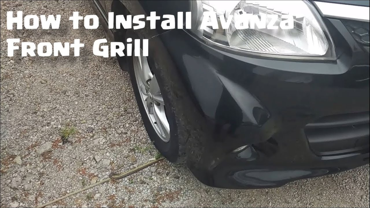 Cara Memasang Grill Depan Avanza Veloz How To Install Front Grille Avanza Youtube