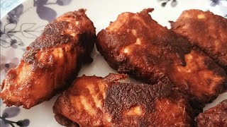 Fish fry in Tamil / Salmon fish Indian style / Salmon fish fry in Tamil