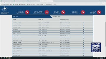 Several flights canceled, delayed at Bradley International Airport