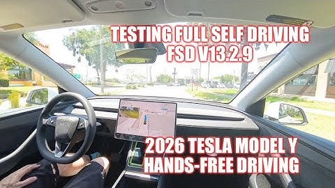 Full Self Driving in the 2026 Tesla Model Y Hands-free driving ￼￼