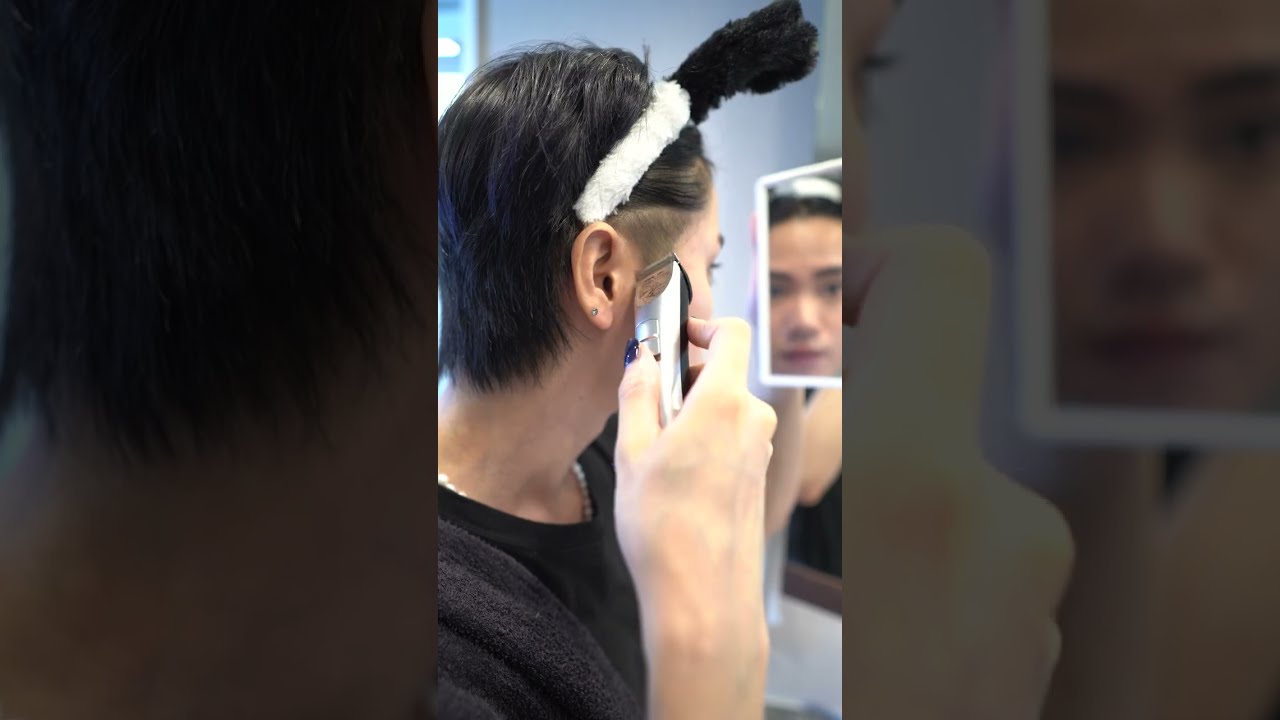 Как создать крутую стрижку из двух блоков! #шорты