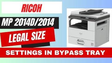 Ricoh MP 2014 Legal paper Settings in Bypass tray, How to Photocopy legal size paper in Bypass tray.