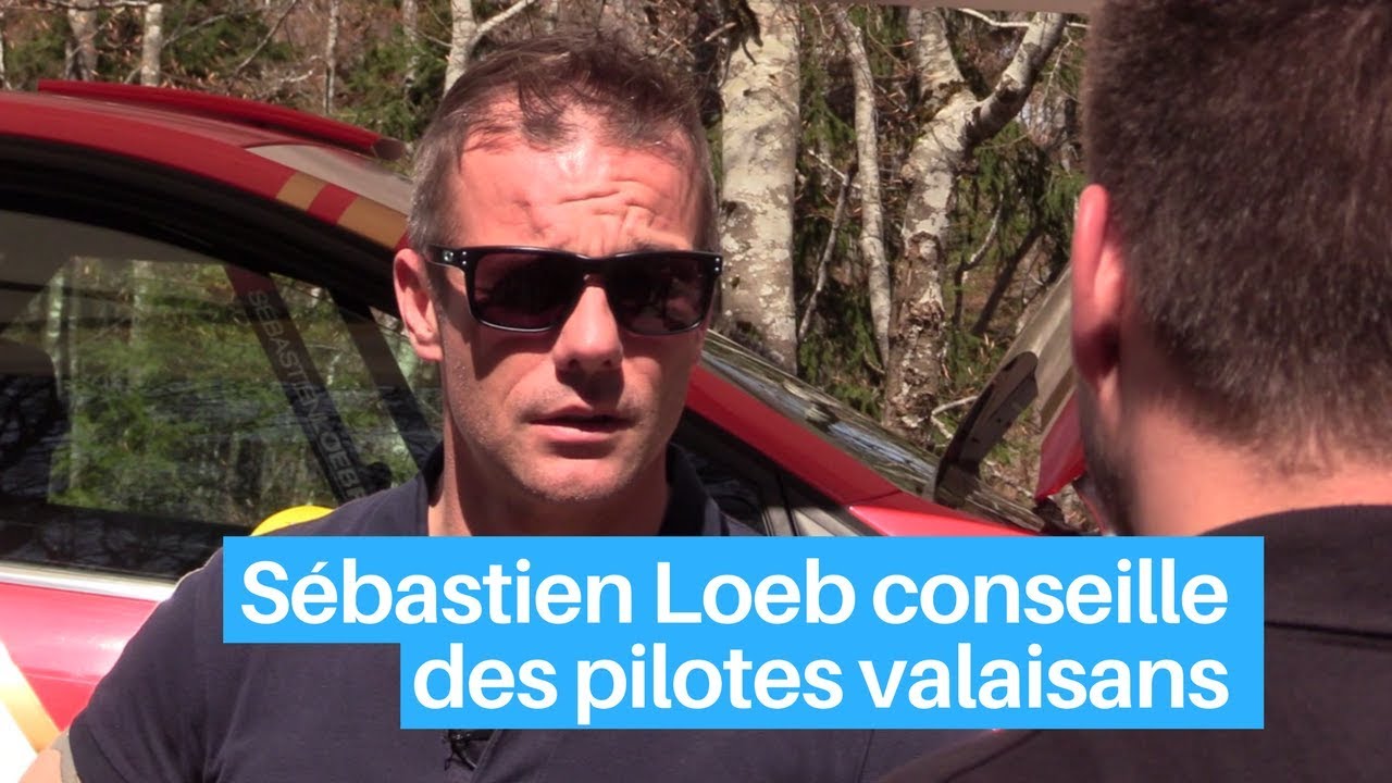Sébastien Loeb conseille des pilotes valaisans