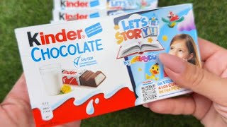 Satisfying Asmr🧁 Unboxing Kinder chocolate sweet🍫🍬🍭