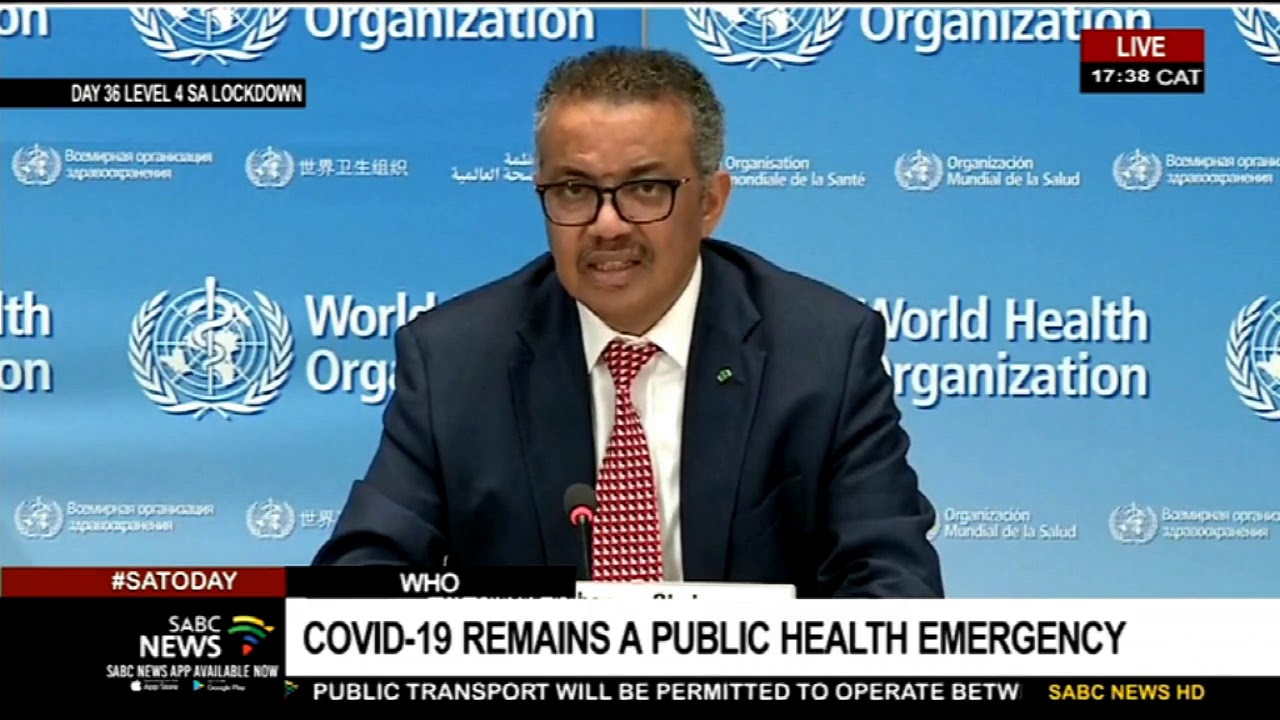 World Health Organisation's COVID-19 Update