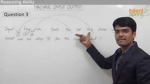 Machine Input - Output | Model 1 - Example 3 | Reasoning Ability | TalentSprint Aptitude Prep