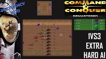 /Command & Conquer Remastered/ (Skirmish) 1VS3 EXTRA HARD AI  I Fields of Isis I