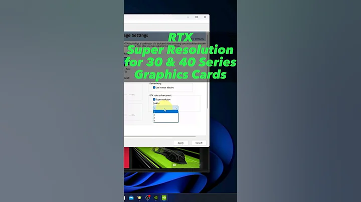 How to Turn On Nvidia RTX Video Super Resolution - 30 & 40 Series GPUs - 天天要闻