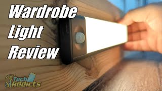 Can a Wardrobe Light work in a bathroom? - Motion Sensor 39 LED USB Rechargeable Light Unboxing