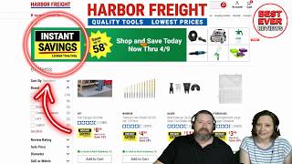 Harbor Freight Instant Savings Deals Now thru April 9th