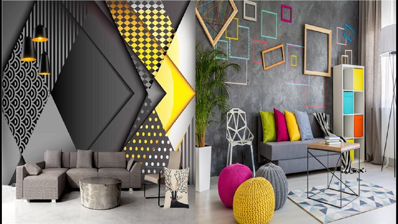 Latest Wallpaper Design Ideas For Living Room 2021 - YouTube