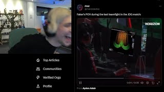 xQc Dies Laughing at Faker's POV