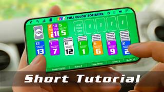 Full Color® Klondike Draw 3 • Short Tutorial