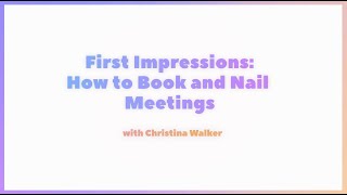 WGFestival 2021: How to Book and Nail Meetings