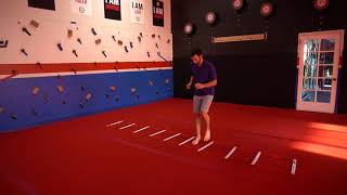 Ladder- In and out (Sideways) exercise demonstration by Dr. Brian Fischer