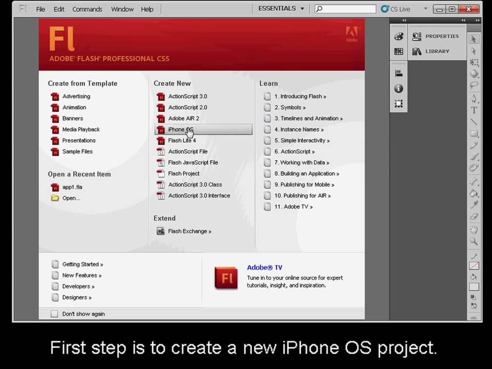 flash cs5 - publish iphone apps without being an apple developer flash cs5 - publish iphone apps without being an apple developer, Flash Cs5 Presentation Template, Presentation templates