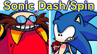 Friday Night Funkin' VS Sonic Dash & Spin FULL WEEK + Cutscenes (FNF Mod) (Sonic The Hedgehog/Tails) screenshot 5