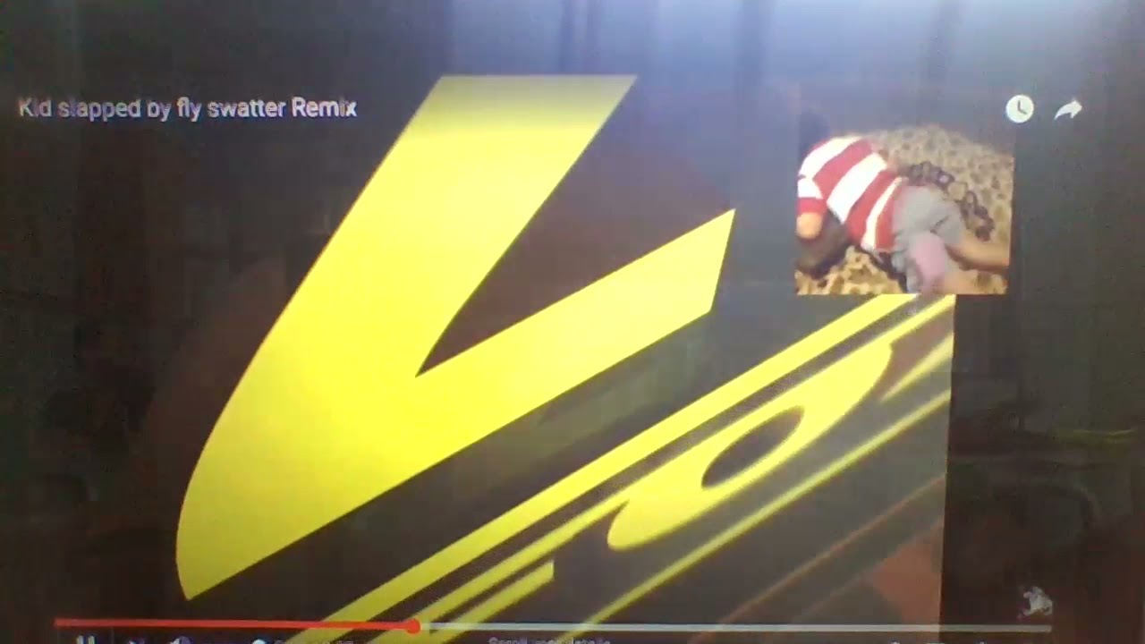 Kid slapped by fly swatter Remix. YouTube