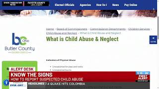 How to spot and report suspected child abuse