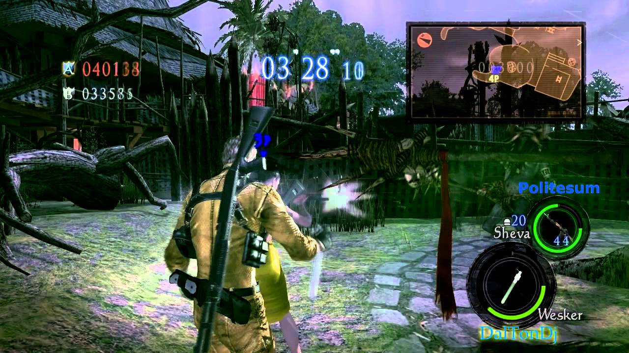 Resident Evil 5 PC Versus T.S The Village Rainy W/ PoliteSum #3 Wesker & Excella Gold Team