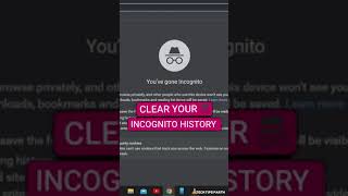Clear Your Incognito Search History 😯 #shorts #youtubeshorts screenshot 5