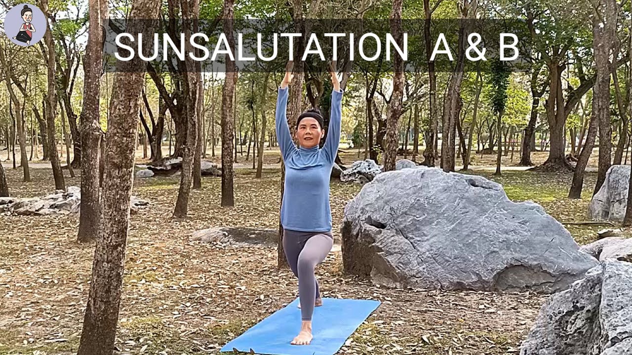 สอนท่าไหว้พระอาทิตย์ ละเอียดที่สุด ทำตามได้แน่นอน| Sun Salutation A & B |Basic Yoga |Yoga with KruNa