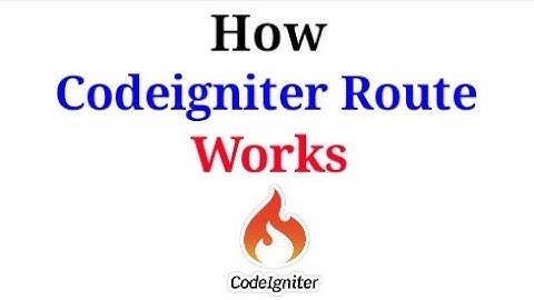 how codeigniter route works || priyog educational || in hindi